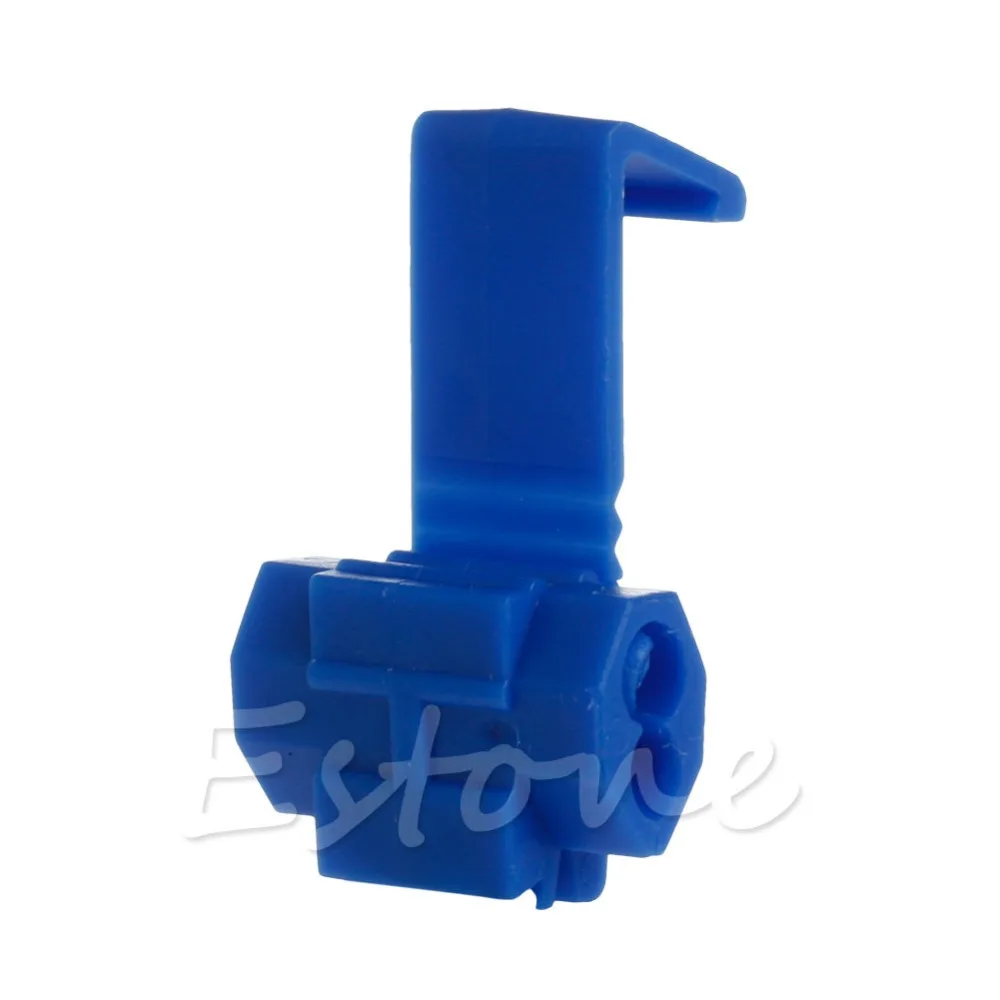 Синий Электрический кабель Разъемы быстрого фиксатор соединения проводов