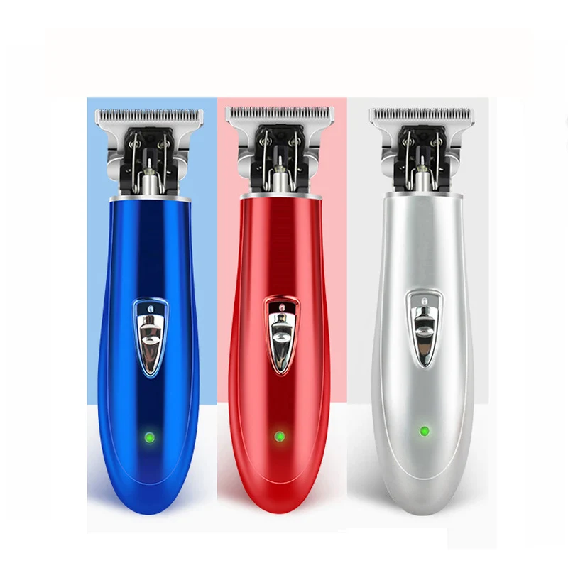 

Professional Rechargeable Hair Clipper Electric Hair Trimmer Beard Razor for Men Barber(Blue)