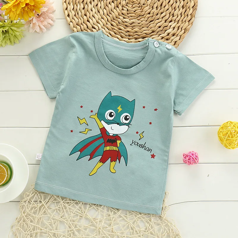 

Baby girls tops Boys cotton tshirts 2020 Summer short sleeve shirts Casual Kids t shirt Cartoon Baby boy clothes Girls shirt