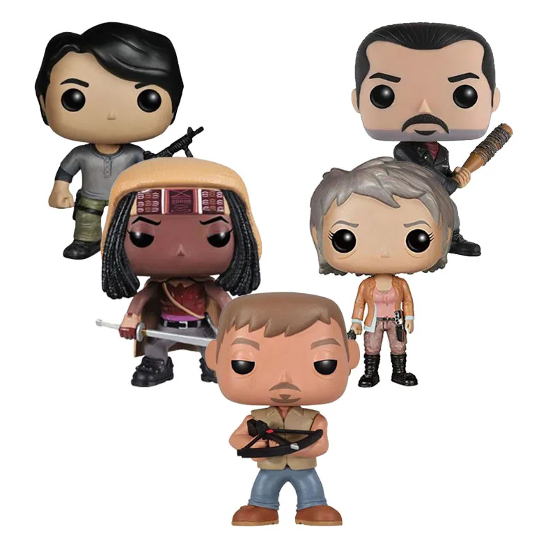 Фигурки героев фильма Ходячие мертвецы Дэрил Диксон Неган Карл Гленн микне Рик