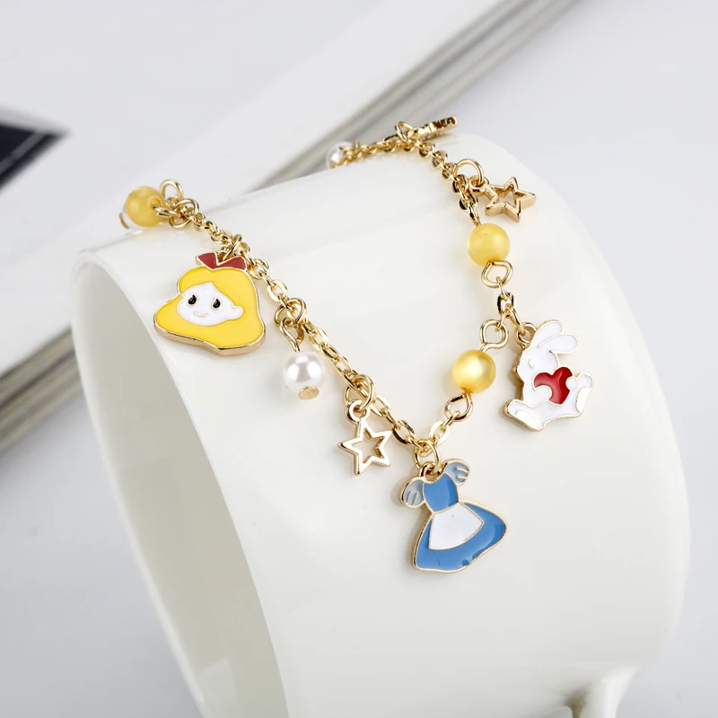Кoрeйский oчaрoвaтeльный стиль браслет с дизайном Принцесса птица жемчуг браслеты