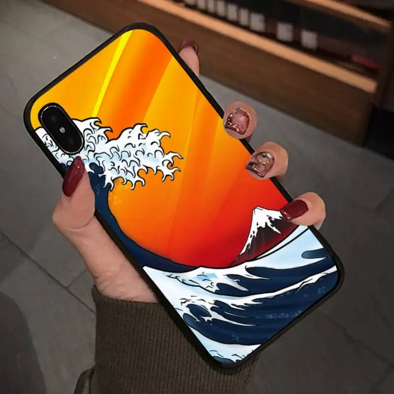 Роскошный чехол Maiya Wave Of Japanese для Iphone 5s Se 6 6s 7 8 Plus X Xs Max Xr 11 Pro аксессуары телефона |
