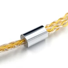 KZ оригинальный золотой серебряный смешанный обновленный кабель, наушники-вкладыши, провод для ZS10 ZST X AS16 AS10 AS06 ZSN pin C B MMCX