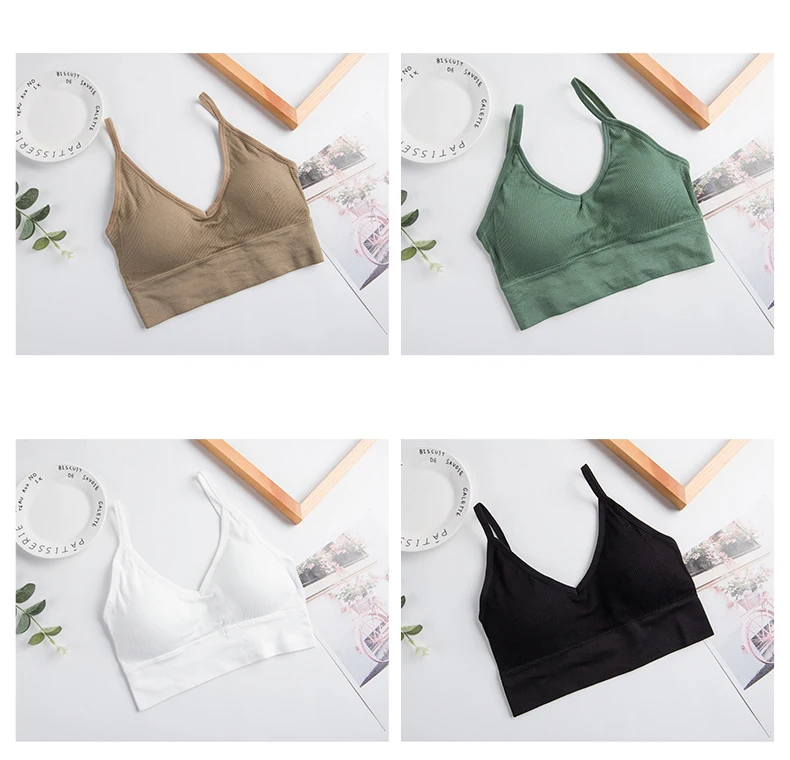 Women New Push Up Bra Fitness Bras Tops Brassiere Bralette Female Tube Top Underwear Bralet