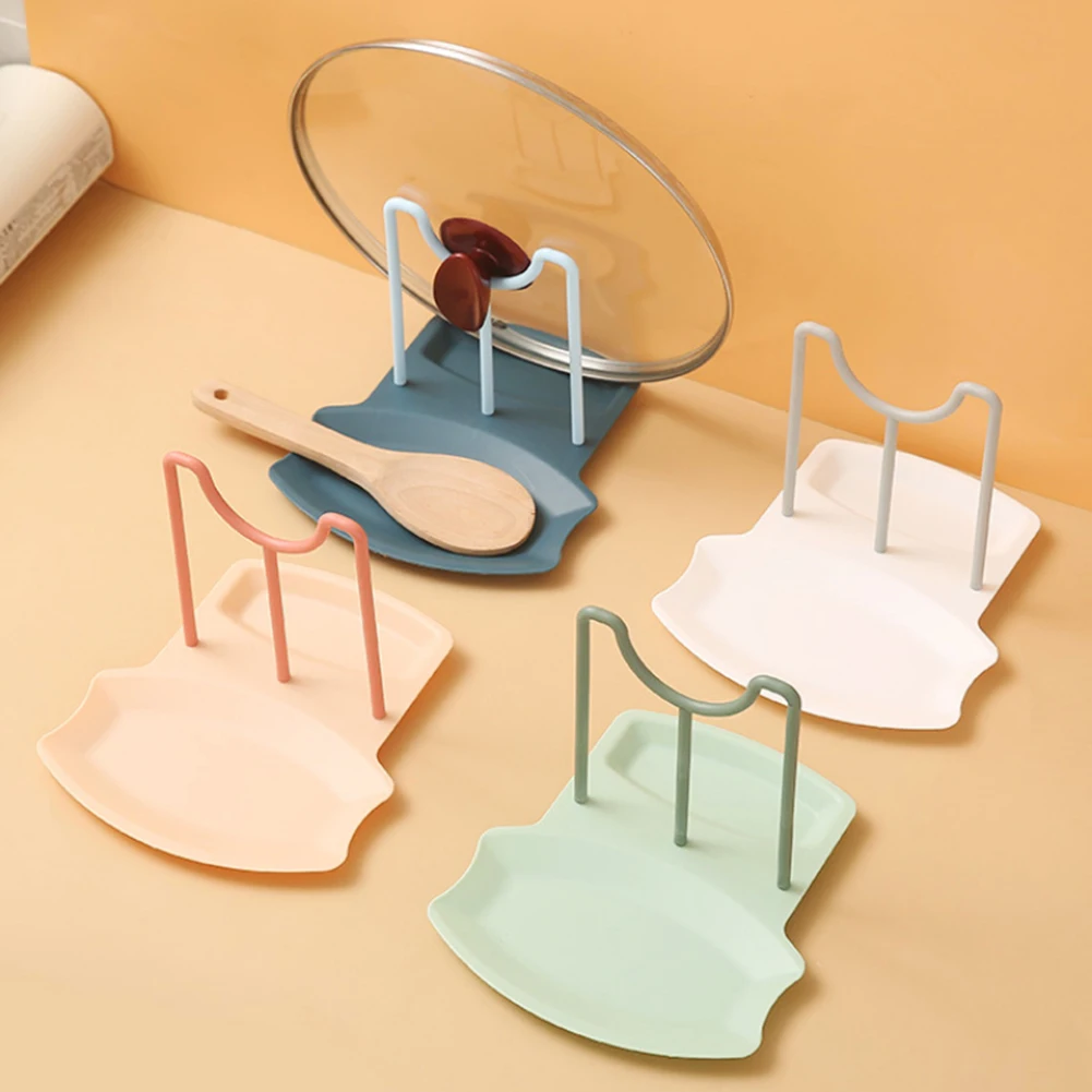 Кухня блюдо горшок крышкой хранения стеллаж для горшков полка крышек столешница