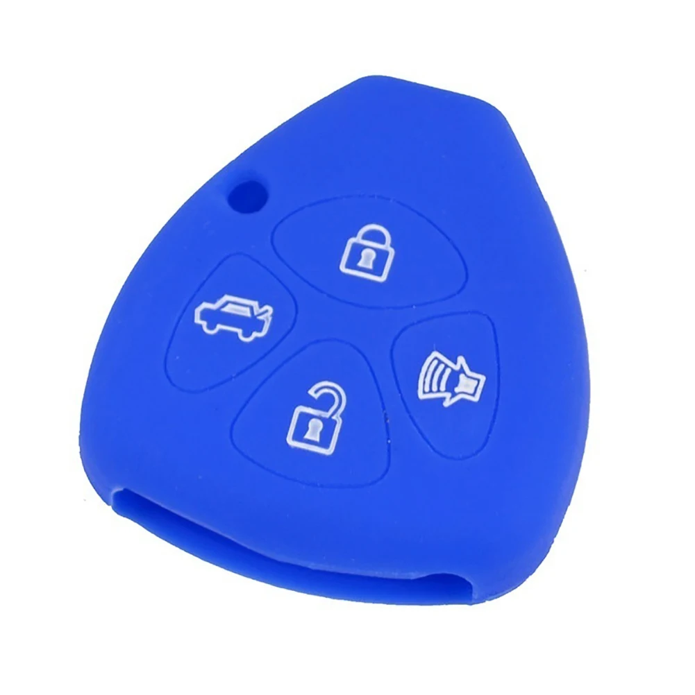 4 кнопки силиконовый дистанционный ключ брелок от машины защитная крышка чехол