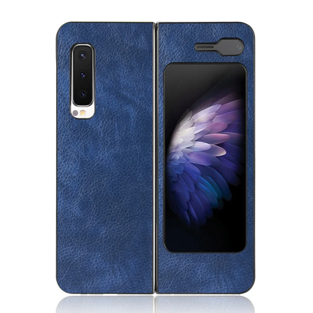 Чехол-книжка для Samsung Galaxy Fold W20 5G с рисунком личи из искусственной кожи и