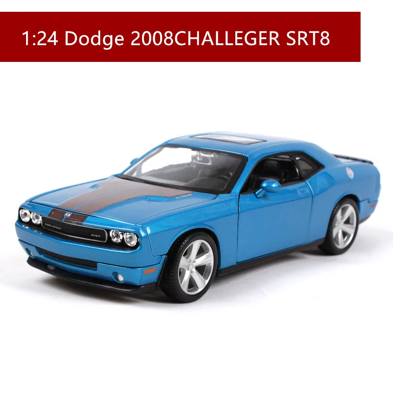 SRT8 Maisto 1:24 Dodge Challenger Racing модель автомобиля из сплава, модель автомобиля, украшение автомобиля, коллекция, Подарочная игрушка - Цвет: SRT8