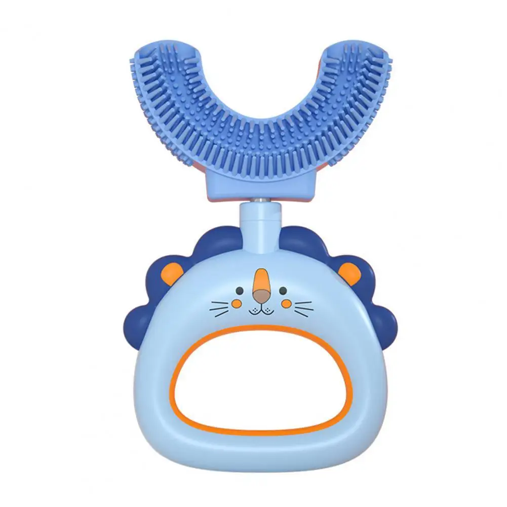 

Oral Brush Perfect Fitting Compact Silicone U-shaped Children Toothbrush for Household