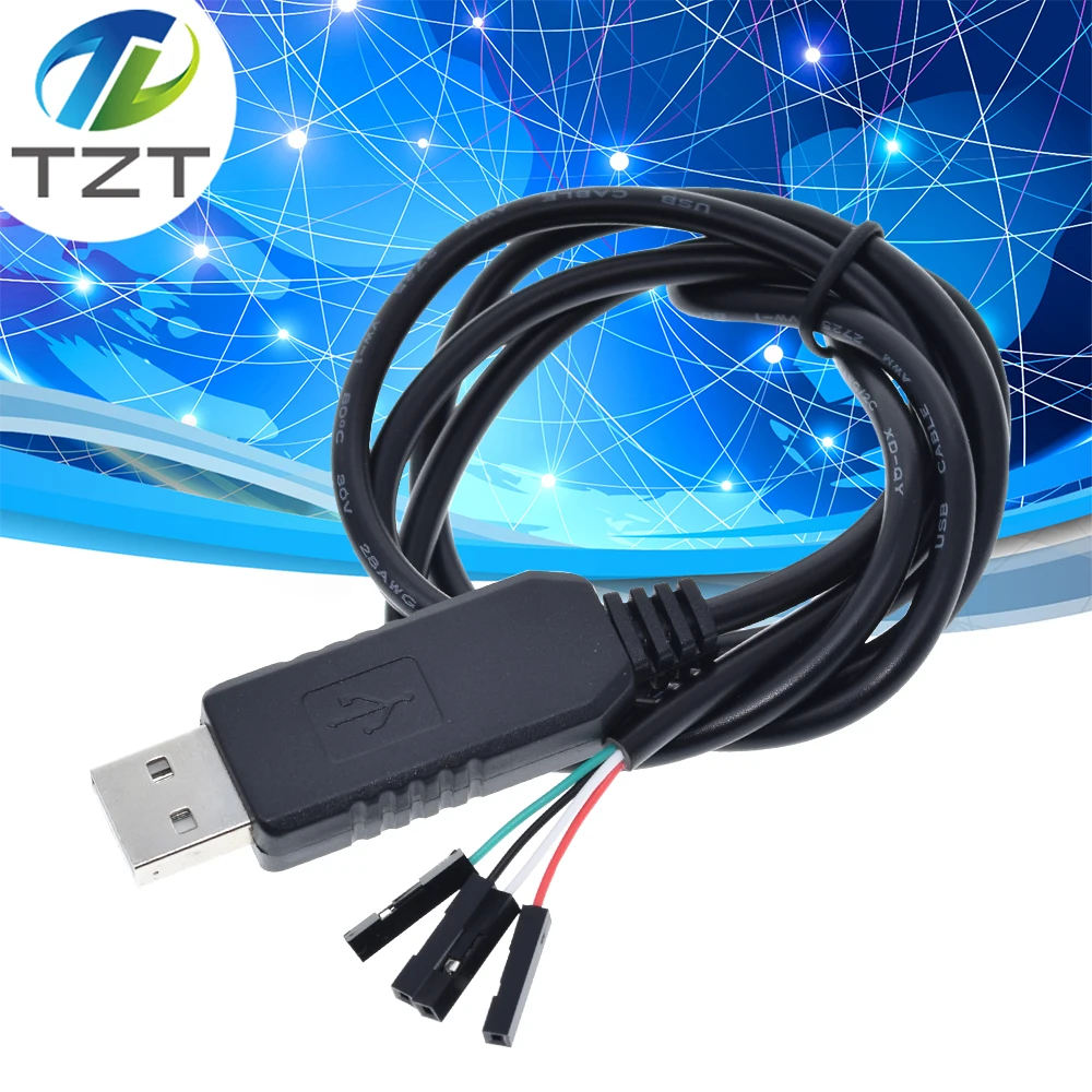 TZT умная электроника PL2303 PL2303HX USB для UART ttl кабельный модуль 4 p 4 pin RS232 конвертер последовательная линия Поддержка Linux Mac Win7