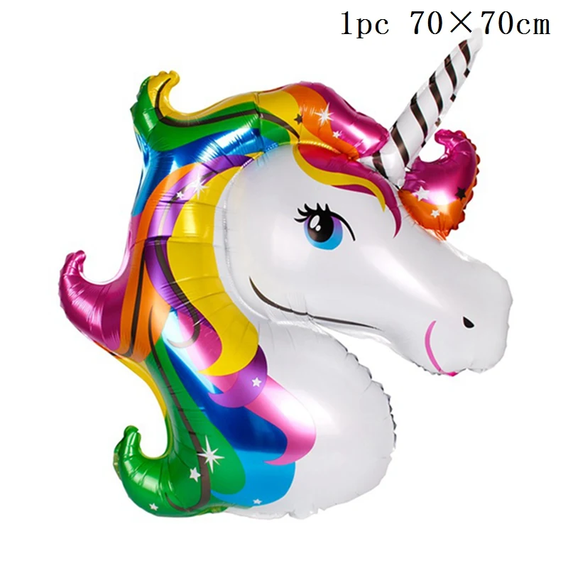 Big Unicorn Huiran «Мой маленький пони»; подарки на день рождения; вечерние принадлежности с единорогом; декор для вечеринки в честь Дня рождения; декор для мальчиков и девочек; единороги - Цвет: Big Unicorn