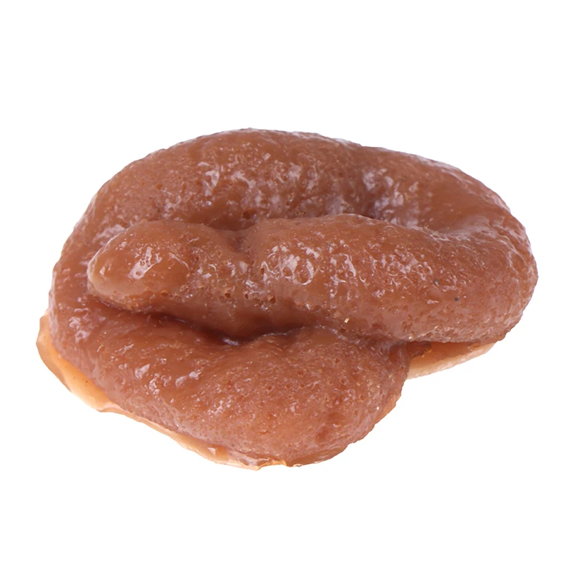 

1Pc Funny Realistic Sticky Mischief Turd Gag Shit Poop Fake Feces Turd Classic Shit Practical Gag Joke Gadget Toy TPR fake stool