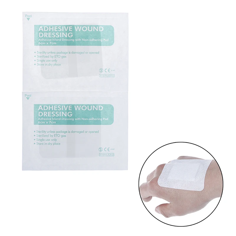 

8Pcs Large Size Hypoallergenic Non-woven Medical Adhesive Wound Dressing Band aid Bandage Large Wound First Aid Outdoor