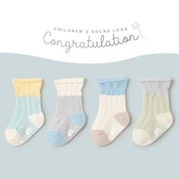 4pairslot cute cartoon baby girls socks summer soft cotton mesh pink ruffles socks newborn toddler infant socks 1 12 yrs