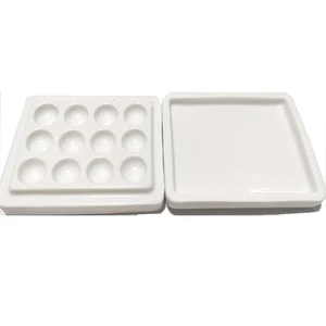 1 шт. упакована в чехол стоматологическое лабораторное оборудование фарфор смешивания полив увлажняющий пластины 12 Слот Керамика палитра