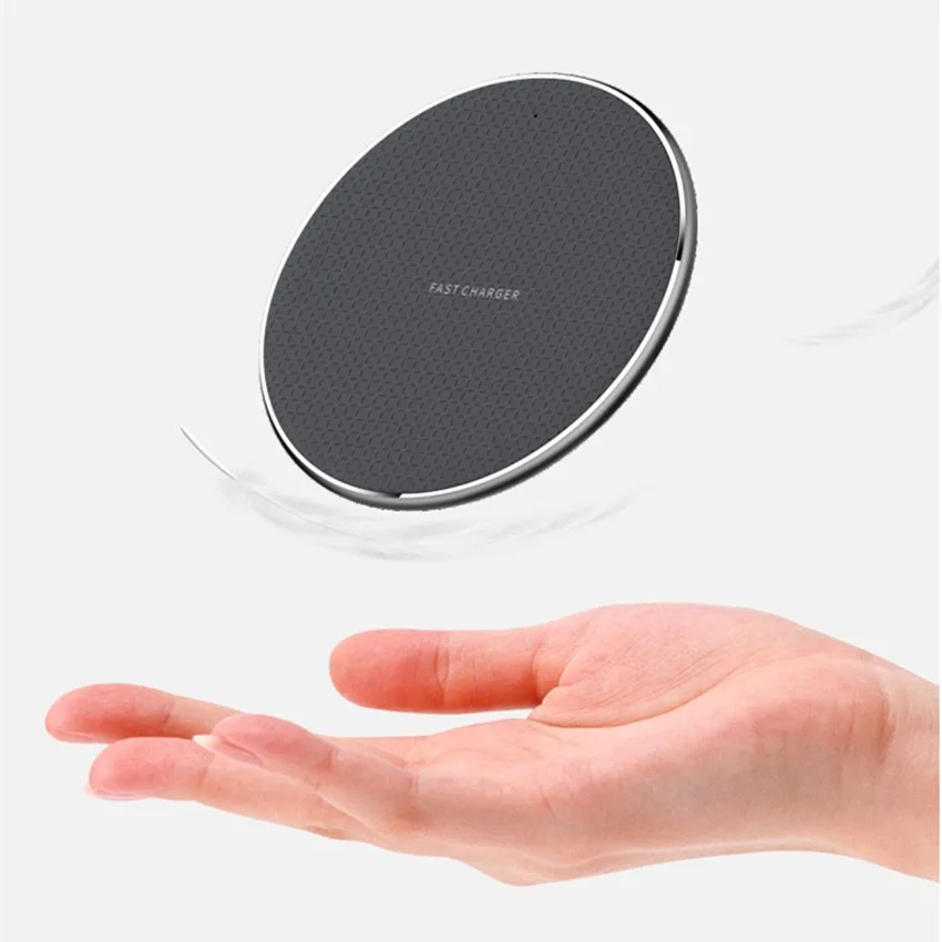 Беспроводная зарядка QI 10 Вт быстрая Индукционная смарт для Samsung Galaxy S8 S9 S10 Huawei iPhone