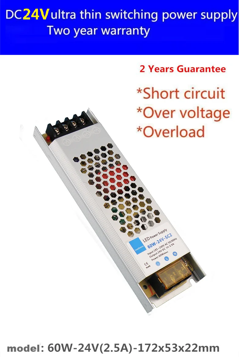 

Ultra thin light box power transformer 12V silent led card advertising 200w300w built-in strip 400w24v