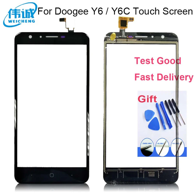 Или Doogee Y6 сенсор Y6C сенсорный экран дигитайзер 100% протестированный стеклянная