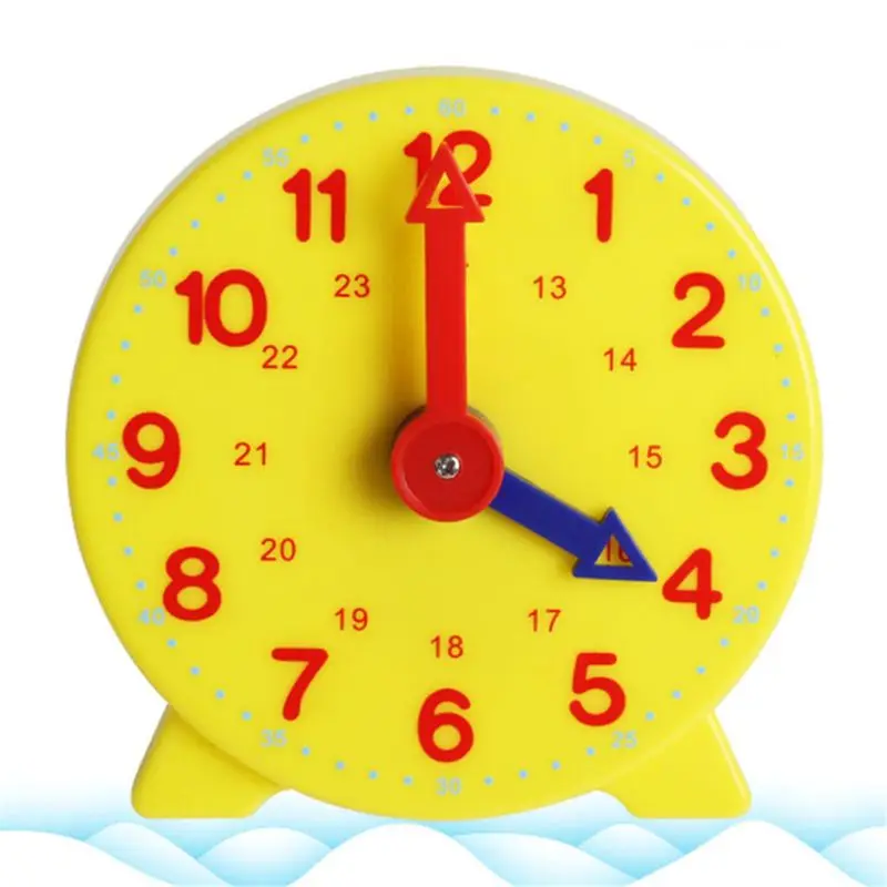 

Montessori Student Learning Clock Time Teacher Gear Clock 4 Inch 12/24 Hour GXMB