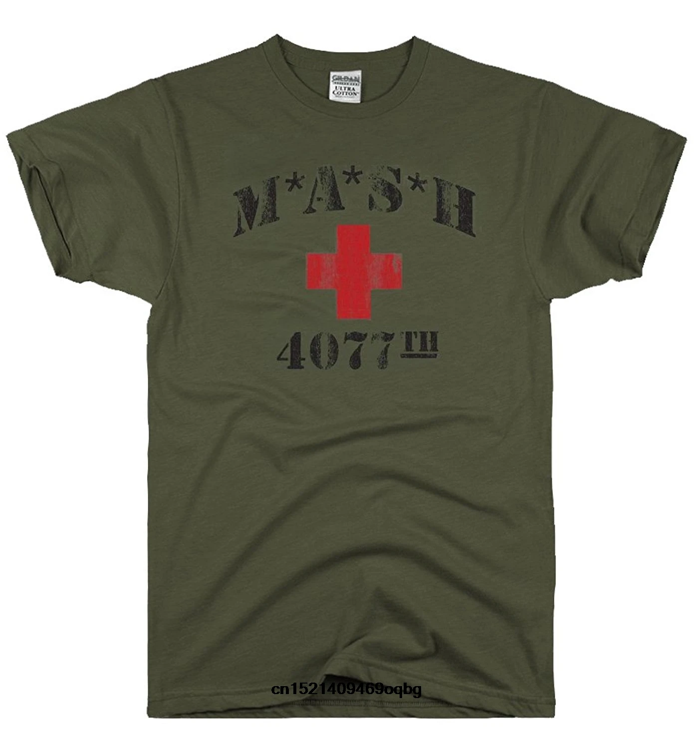 

Мужская футболка с коротким рукавом Mash 4077Th M * A * S * H, Винтажная Футболка