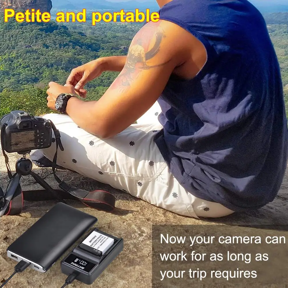 Аккумулятор Batmax для Gopro hero 1 AHDBT-001 AHDBT-002 + зарядное устройство USB LED спортивных камер