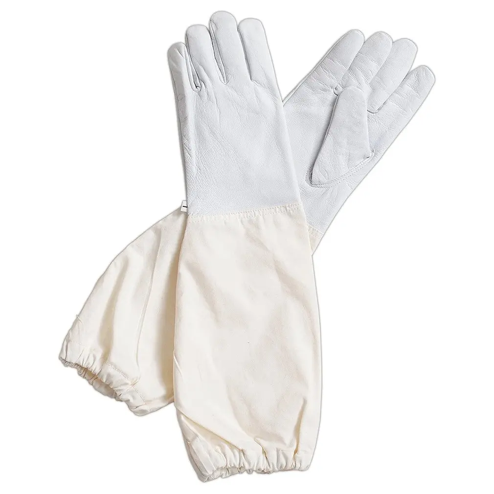 

Beekeeping Equipment Sheepskin Gloves Goatskin Leather Sleeves Unisex Breathable And Sting-proof Gloves