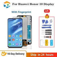 original lcd for huawei honor 10 display with fingerprint touch screen for huawei honor 10 display col l29 screen replacement