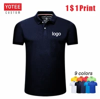 free shipping summer casual men and women short sleeved polo shirts custom logo embroidery printing personalized design tops