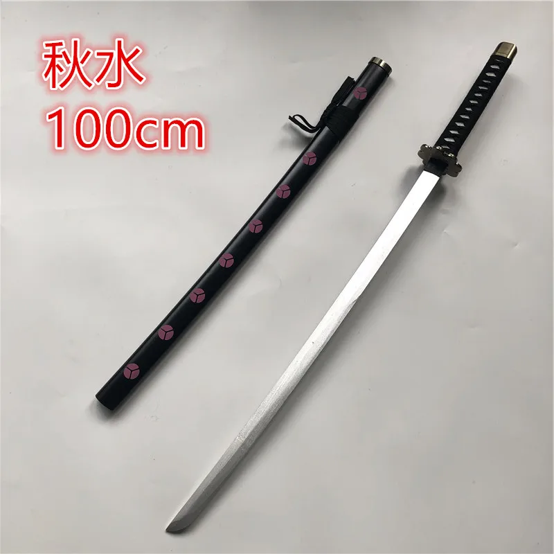 

1:1 Anime Cosplay Akimizu Zoro Sword Weapon Armed Katana Espada Wood Ninja Knife Samurai Sword Prop Toys 100cm