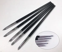 1pack5pcs dental grey adhesive composite resin cement porcelain teeth silicone brush pen