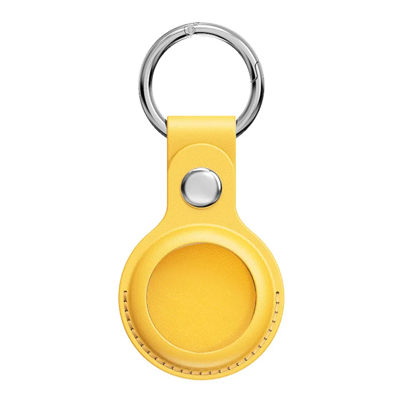 High quality Leather Case For Apple Airtags Protective cover Locator Tracker Anti-lost Device Keychain Protect Sleeve | Электроника