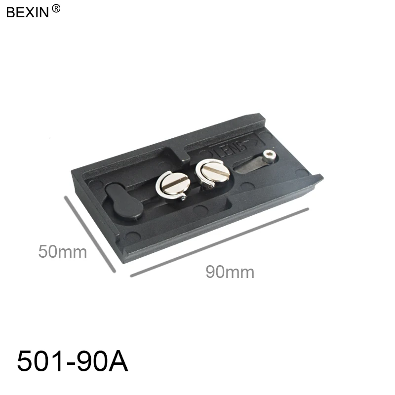 501-90A BEXIN БЫСТРОРАЗЪЕМНАЯ пластина адаптер крепление раздвижное 501PL быстрое соединение база для Manfrotto 501 503 701 Q5 камера штатив аксессуары - Цвет: 501-90A
