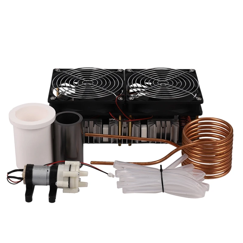 2500W ZVS Induction Heater High Frequency Heating PCB Board Melted Metal + Coil+ Crucible+Pump | Инструменты