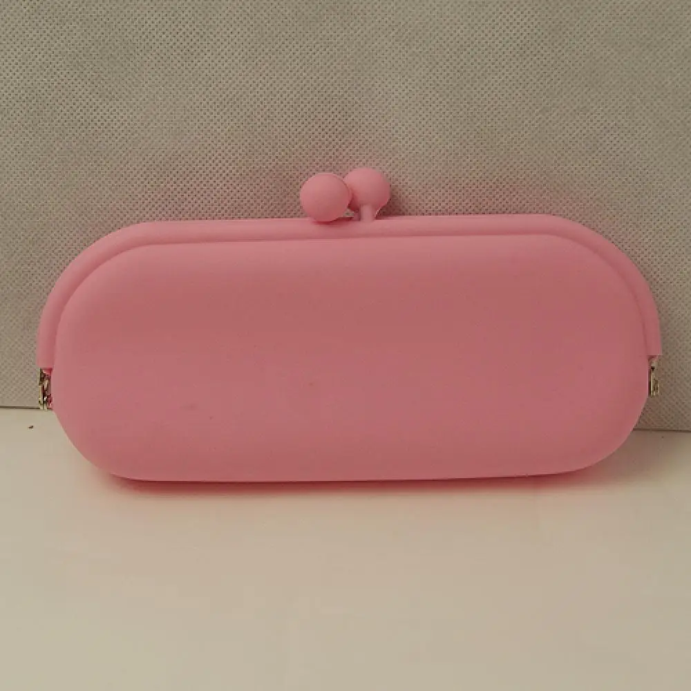 pink Модные женские сумки, новинка, конфетный цвет, резиновая силиконовая сумка-кошелек, очки, мобильный телефон, косметический Чехол-кошелек - Цвет: pink