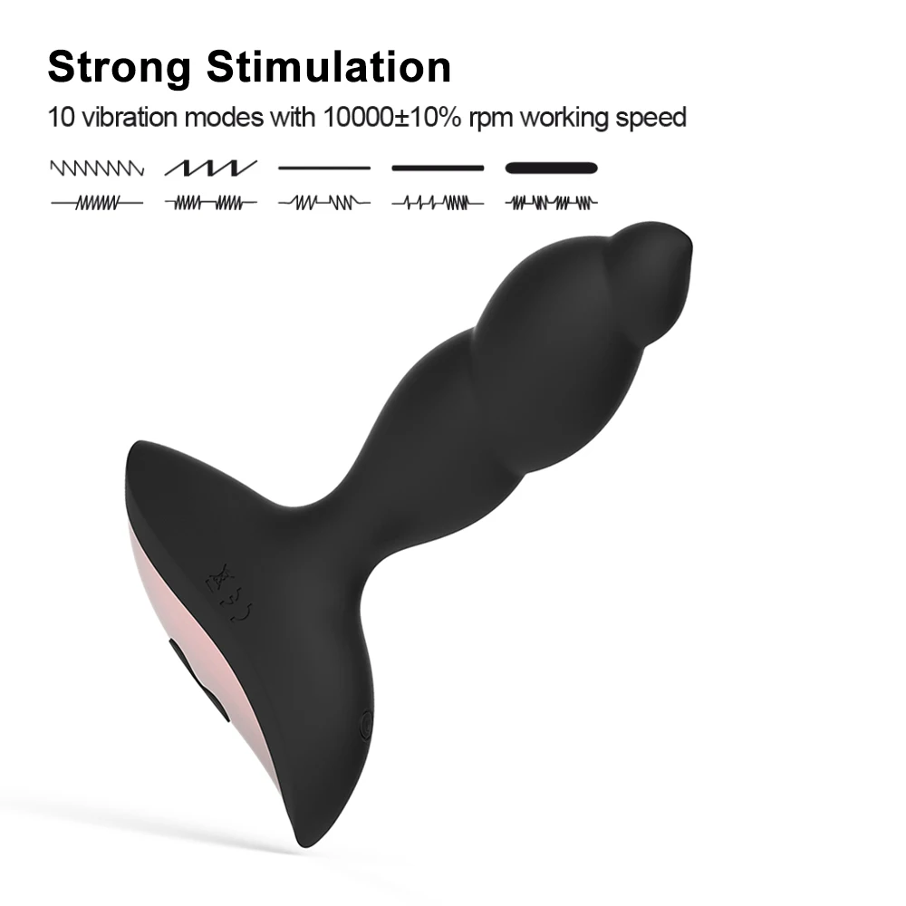 Беспроводной пульт дистанционного управления 10 скоростей Анальная пробка