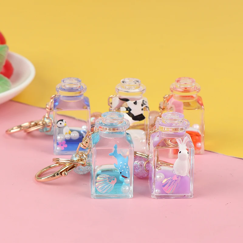 Лидер продаж брелок с жидкостью для автомобильных ключей подвеской в виде