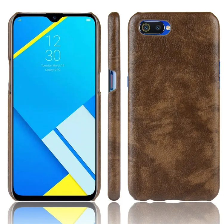 Чехол для Realme C2 с рисунком личи из искусственной кожи и ПК чехол-книжка для OPPO Realme C2 C 2 RealmeC2 RMX1941 чехол для телефона