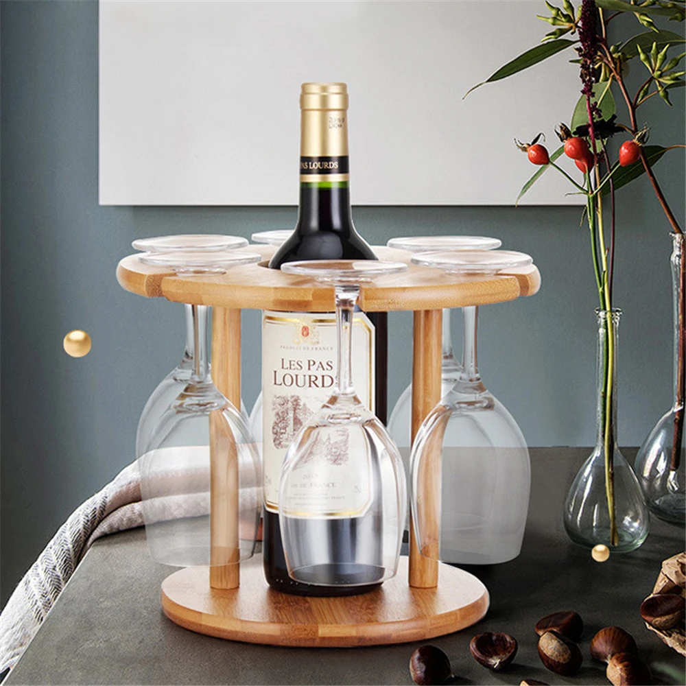 Европейский стиль деревянный винный стеллаж для вина стеклянная сушилка