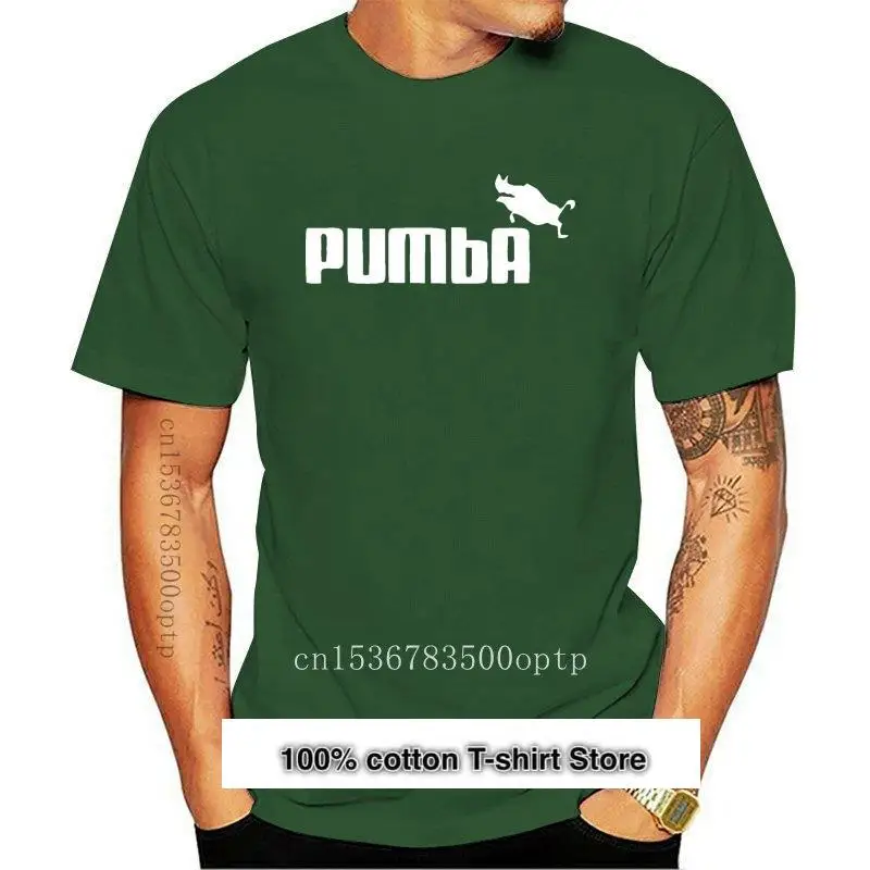 

Pumba-Camiseta de talla hasta 5xl para hombre, camiseta con el nombre original