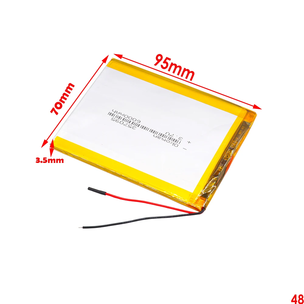 357095 3 7 V 6000mah (полимерная литий ионная батарея) батарея для планшетного ПК дюймов MP3
