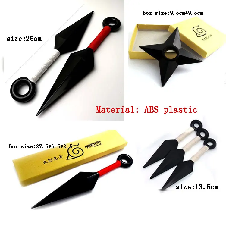 Бесплатная доставка Аниме Наруто konoha Ninja Какаши Косплей Реквизит кунай ножи