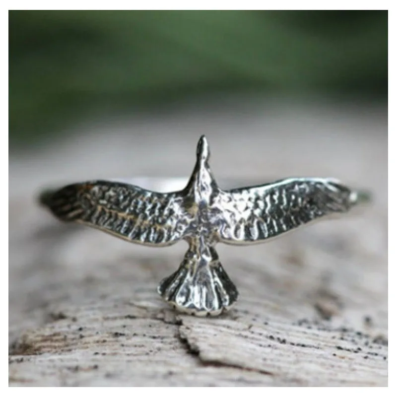 

Женское кольцо с орлом и драгоценным камнем, в европейском и американском стиле ретро, 2021