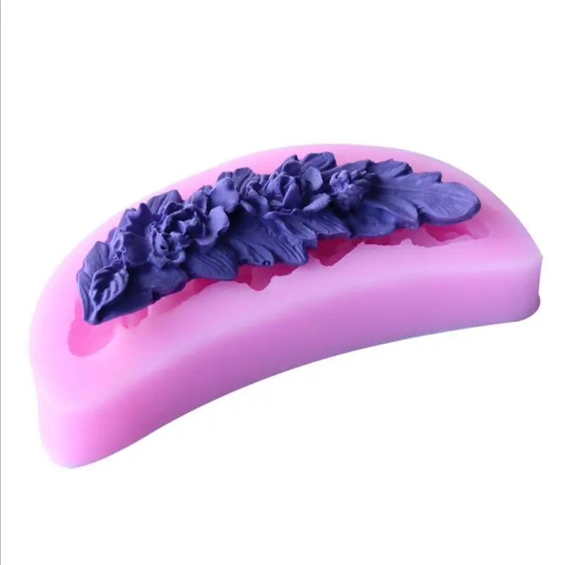 Силиконовая форма в виде Луны цветка помадки торта|baking tools|mold pastriesbiscuit mould |