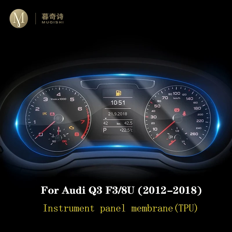 Для Audi Q3 F3 8U 2012 2018 автомобильной приборной панели интерьера мембрана ЖК дисплей