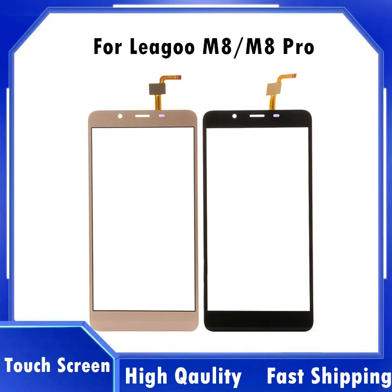Стеклянная сенсорная панель для Leagoo M8 Pro 100% Протестировано сменный сенсорный