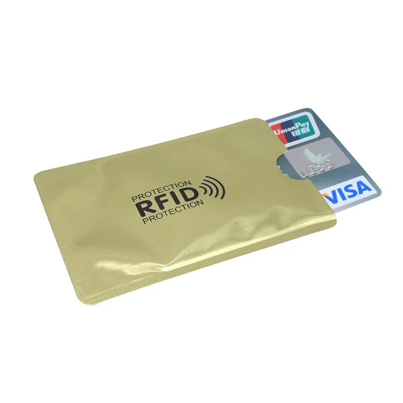 8 шт. смешанный Анти RFID кошелек Блокировка ридер Блокировка банк держатель карты Id Чехол для банковских карт защита металлический кредитный NFC Держатель алюминий