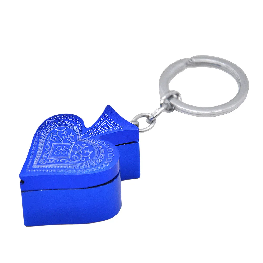 Креативная маленькая трубка персикового сердца портативная металлическая