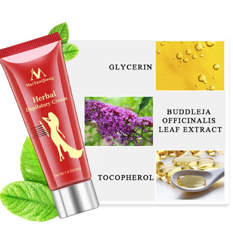 Травяной крем для удаления волос безболезненное удаление на теле удаляет