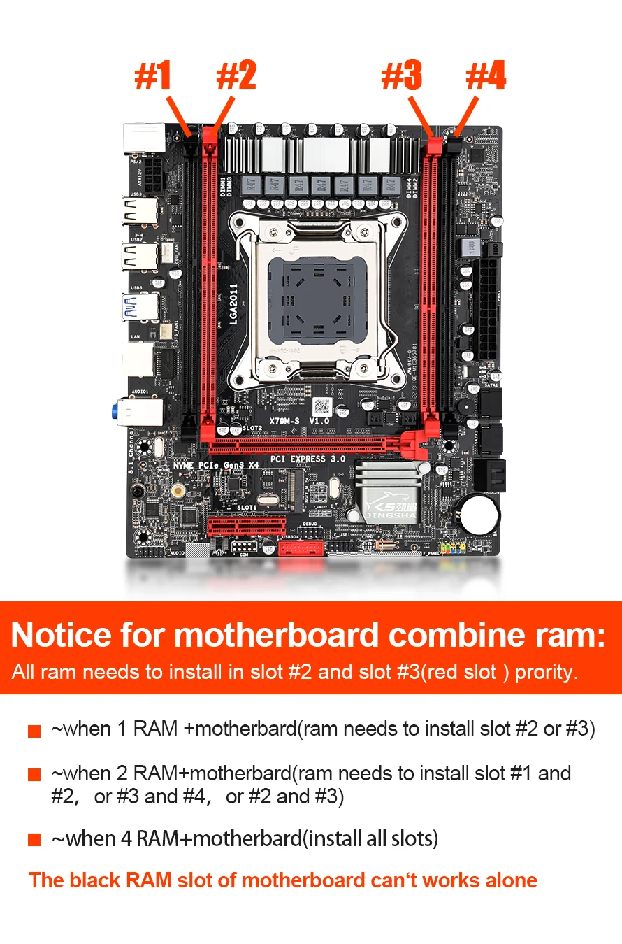 X79M-S Combo X79 комплект материнской платы E5 2690 CPU 4x8 ГБ = 32 Гб DDR3 1333 МГц ECC REC кулера SATA3.0
