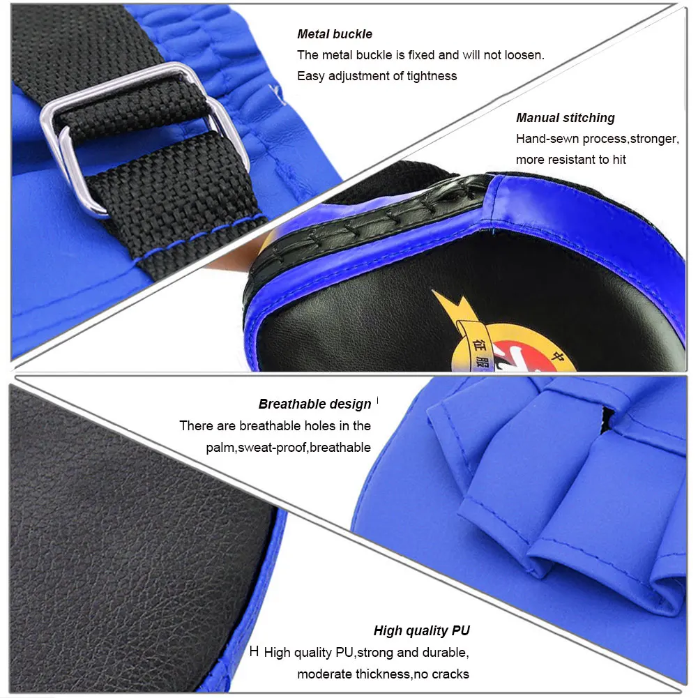 

Quality Hand Target MMA Martial Thai Kick Pad Kit Black Karate Training Mitt Focus Punch Pads Sparring Boxing Bags